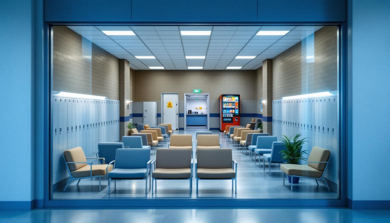 Visitation area at San Diego County Jail