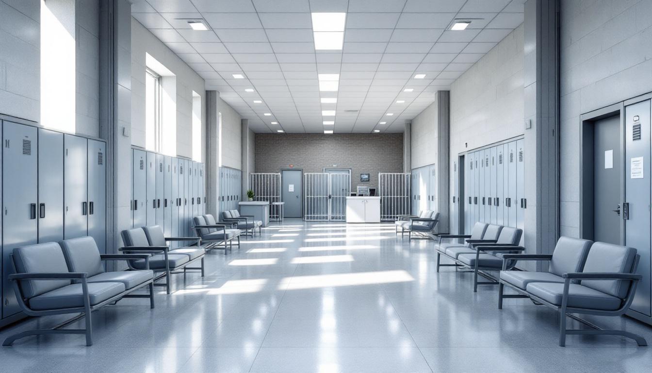 Visitation area at John Latorraca Correctional Facility