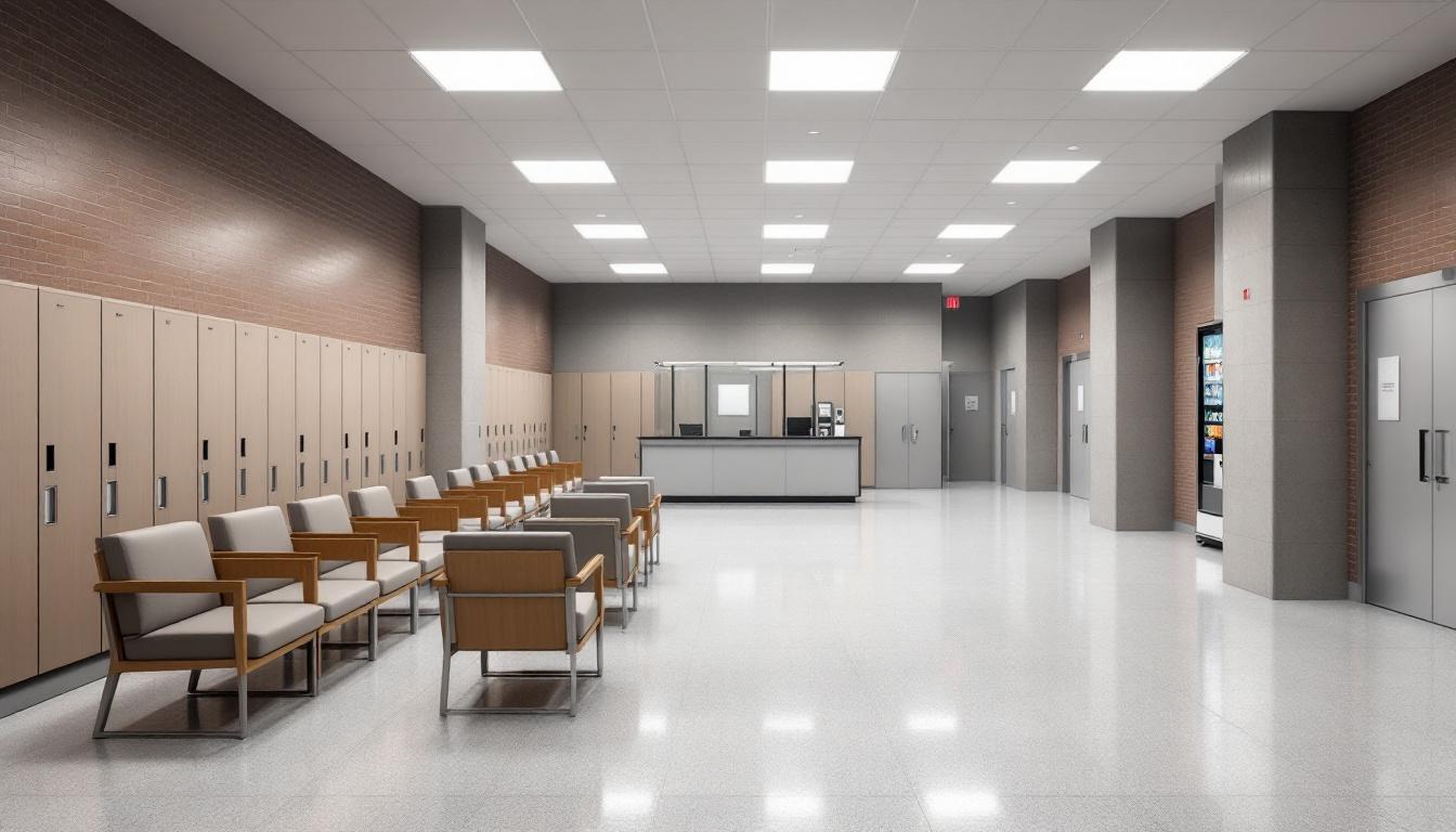 Visitation area at San Francisco County Jail