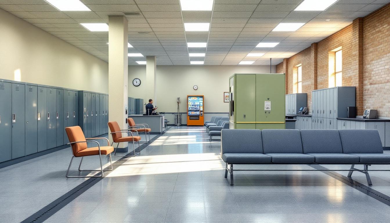 Visitation area at Monterey County Jail
