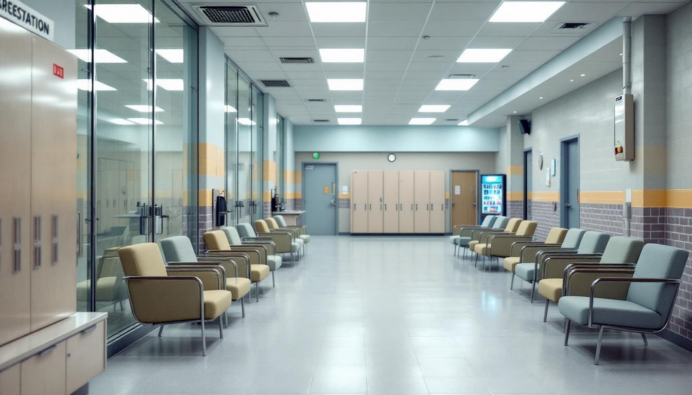 Visitation area at County Jail Administration