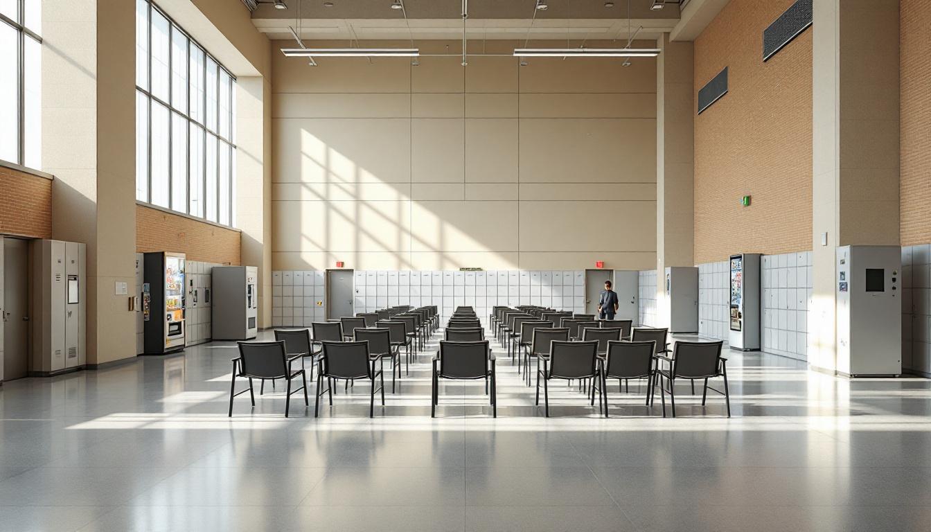 Visitation facilities and waiting area at John Latorraca Correctional Facility