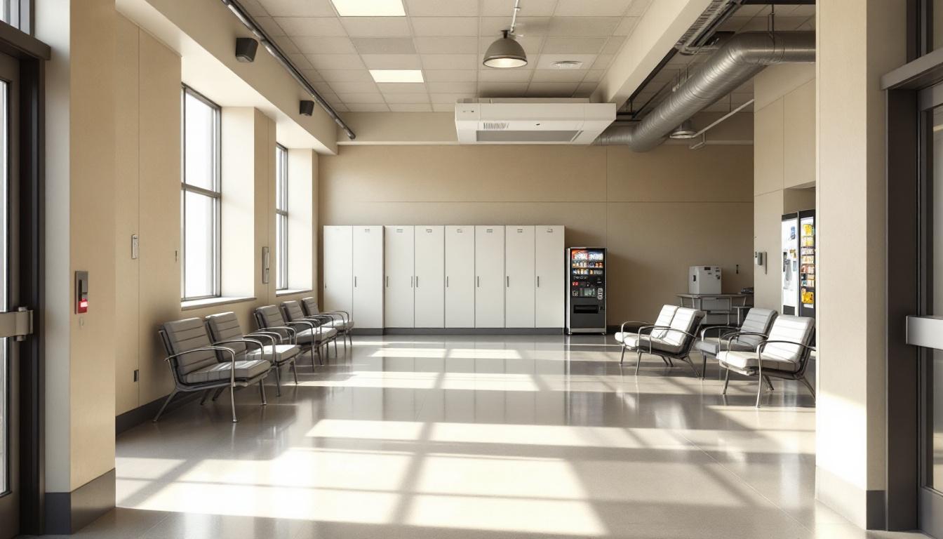 Visitation facilities and waiting area at El Dorado County Jail