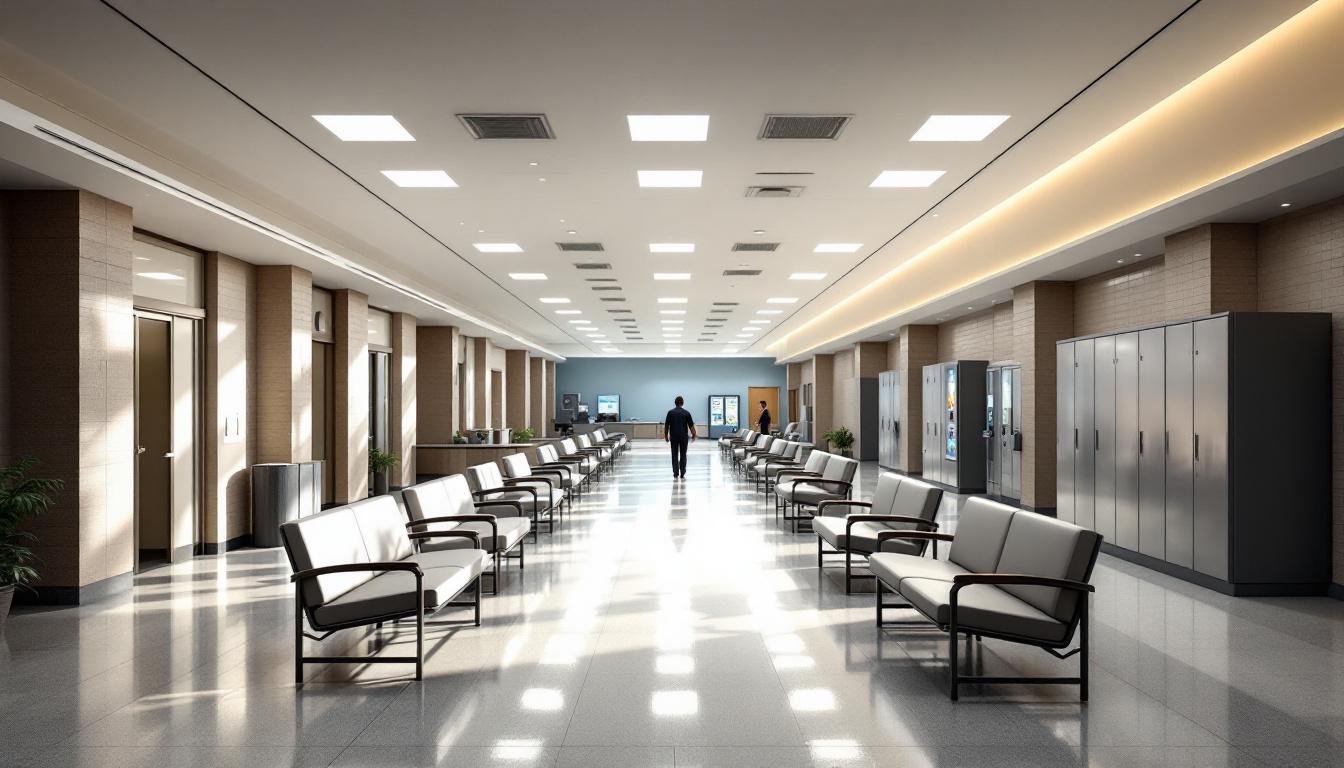 Visitation facilities and waiting area at North County Correctional Facility