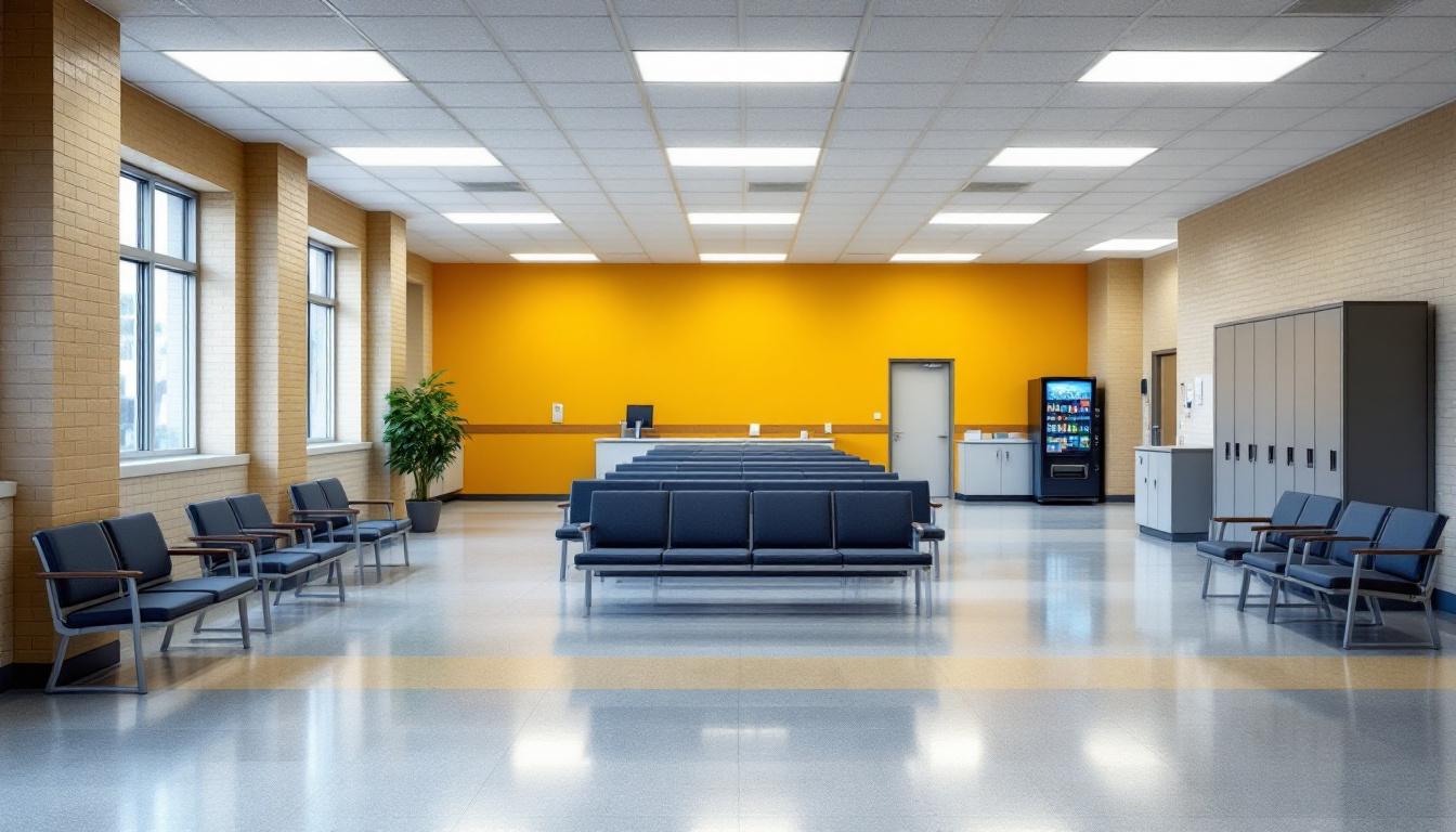 Visitation facilities and waiting area at Deuel Vocational Institution