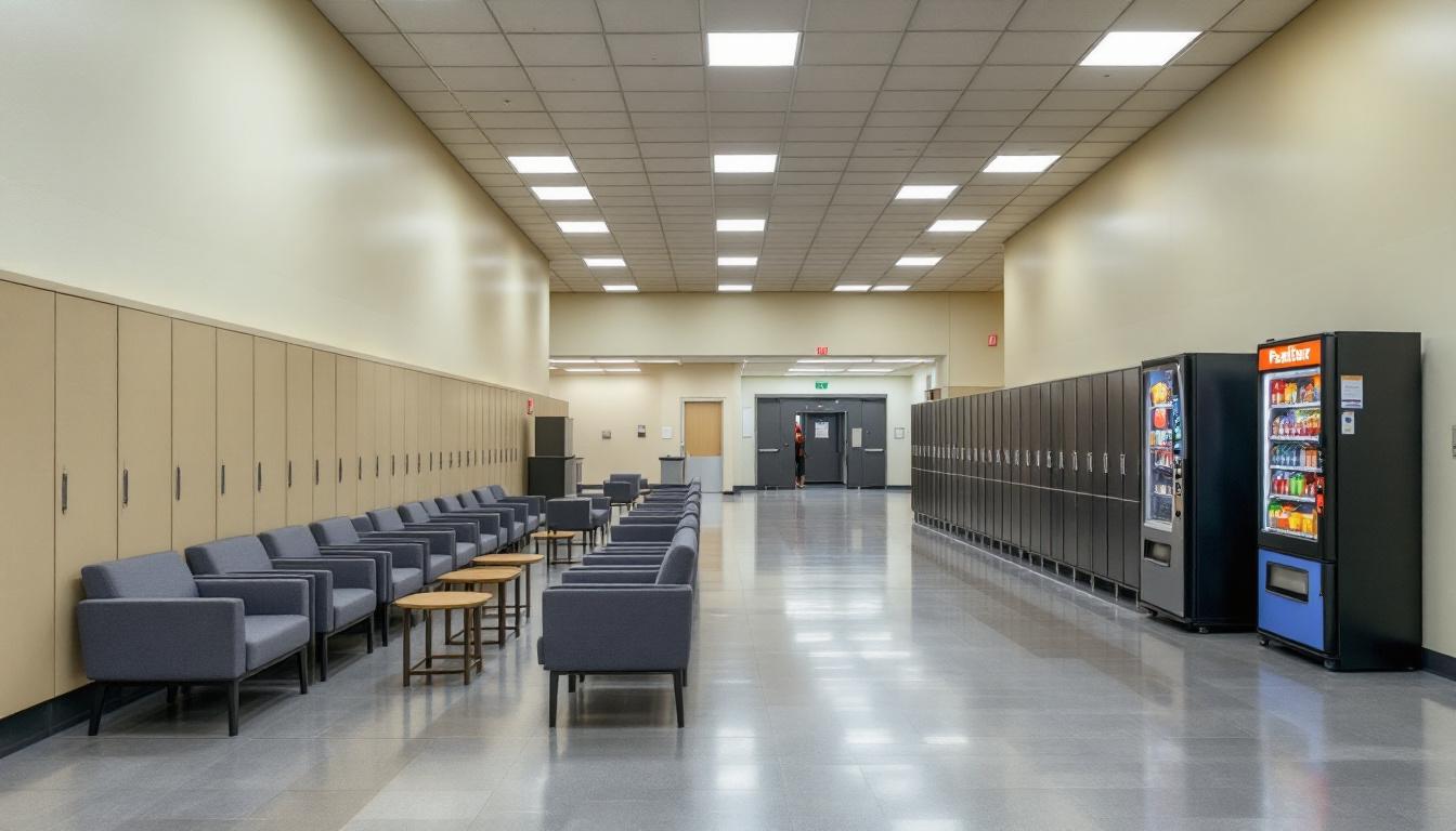 Visitation area at Federal Correctional Institution, Terminal Island