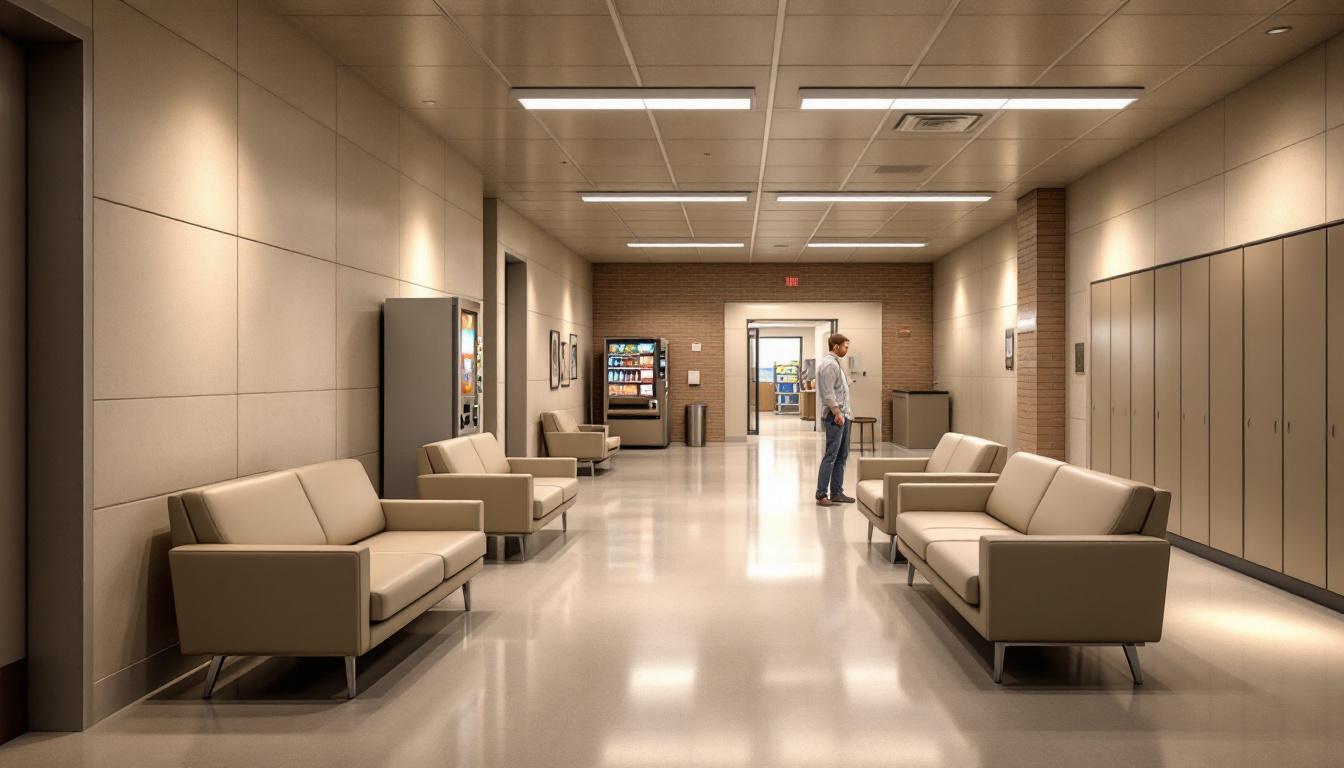 Visitation facilities and waiting area at California Institution for Women (CIW)