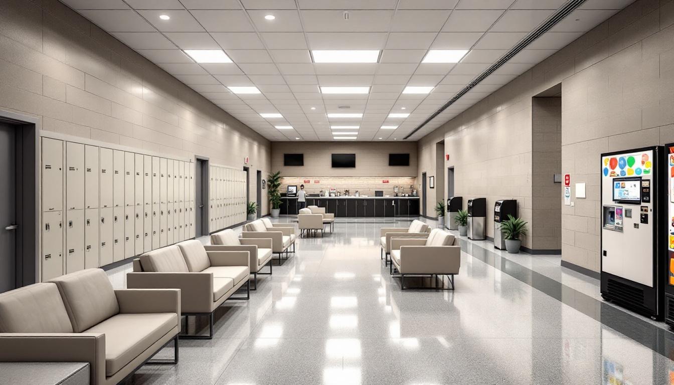 Visitation area at Calaveras County Jail