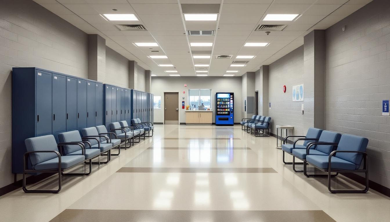 Visitation area at Female Community Reentry Facility