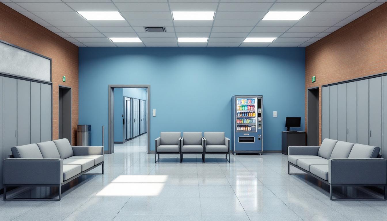 Visitation area at Yolo County Detention Center