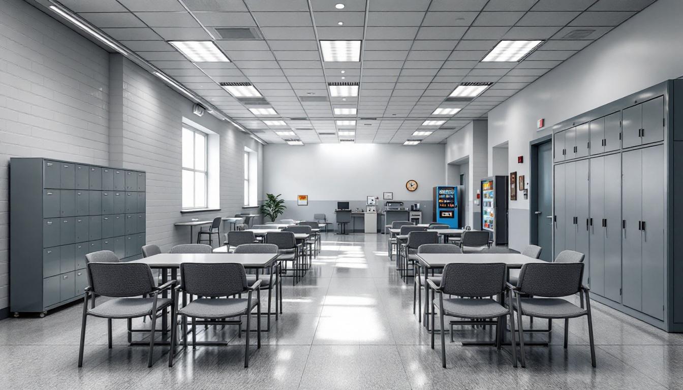 Visitation facilities and waiting area at Humboldt County Correctional Facility