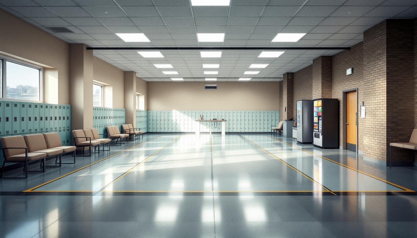 Visitation facilities and waiting area at Richard J. Donovan Correctional Facility