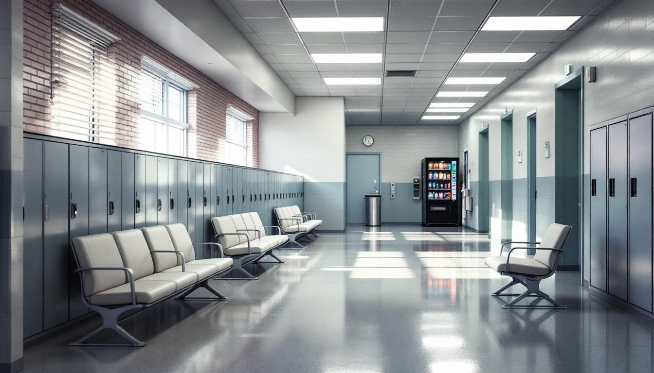 Visitation facilities and waiting area at Rio Cosumnes Correctional Center