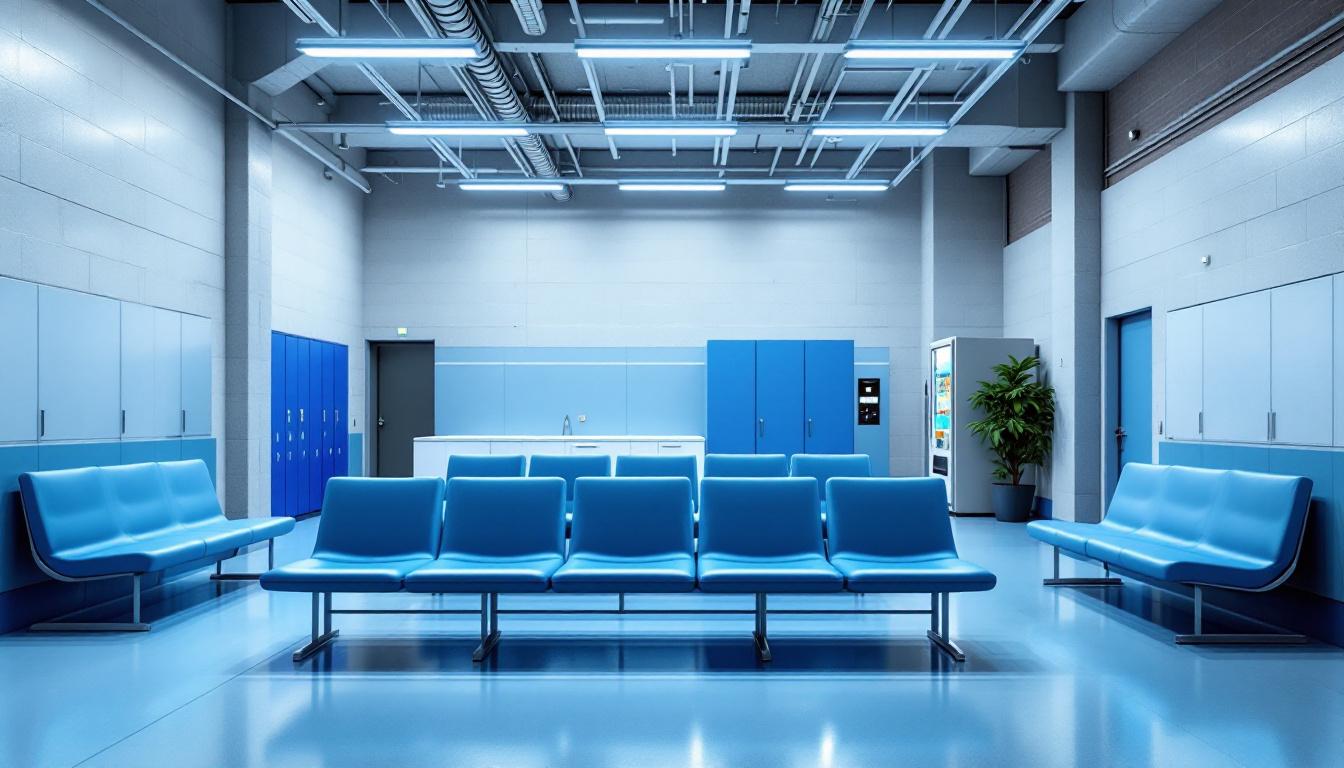 Visitation facilities and waiting area at Marin County Jail