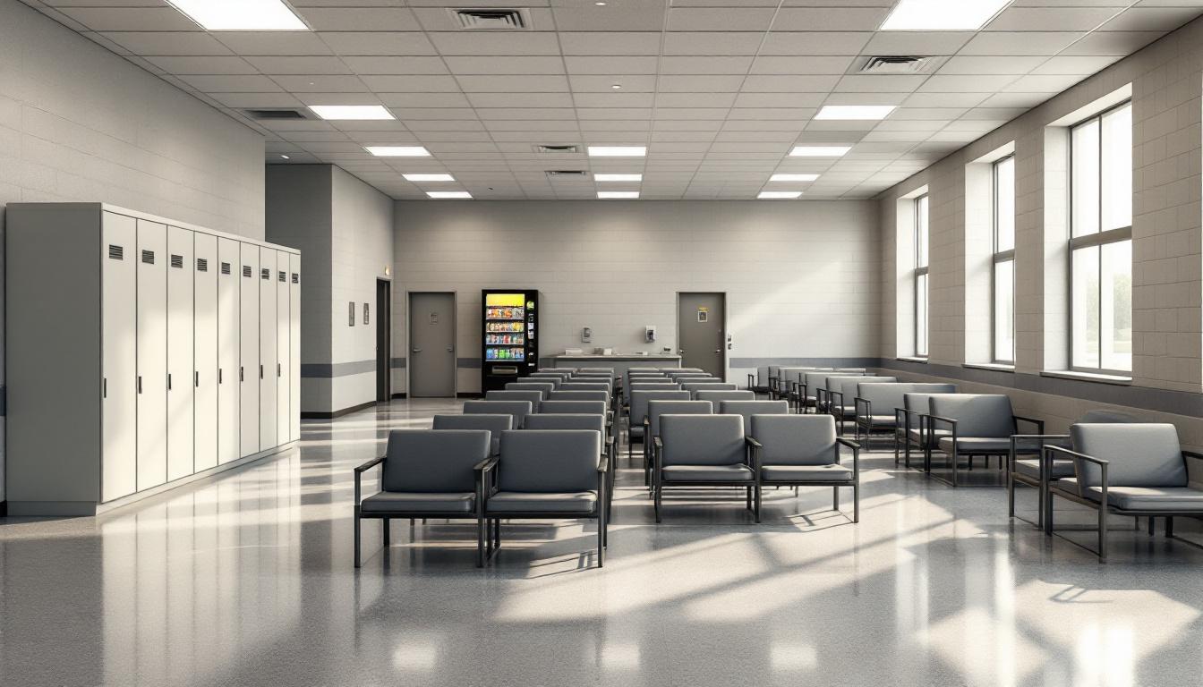 Visitation area at Amador County Jail
