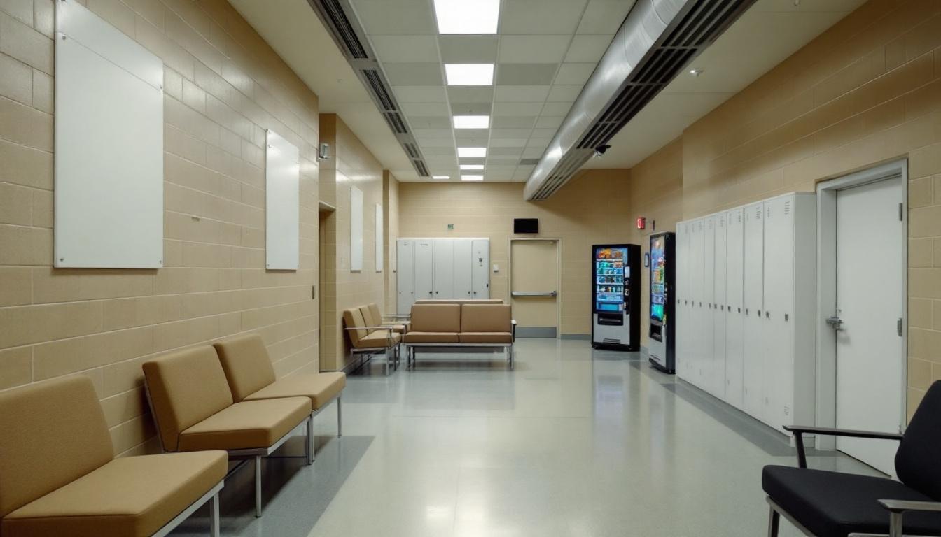 Visitation facilities and waiting area at Humboldt County Jail