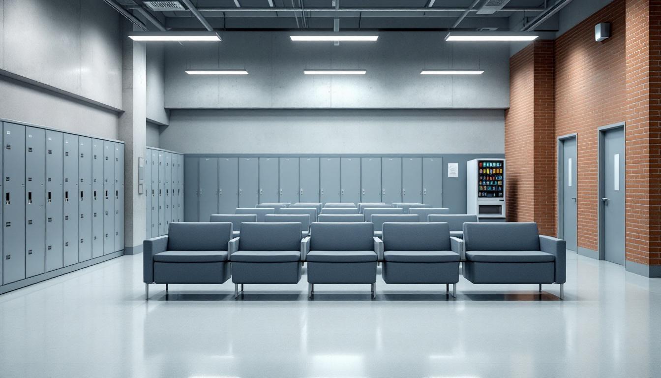 Visitation area at Tuolumne County Jail