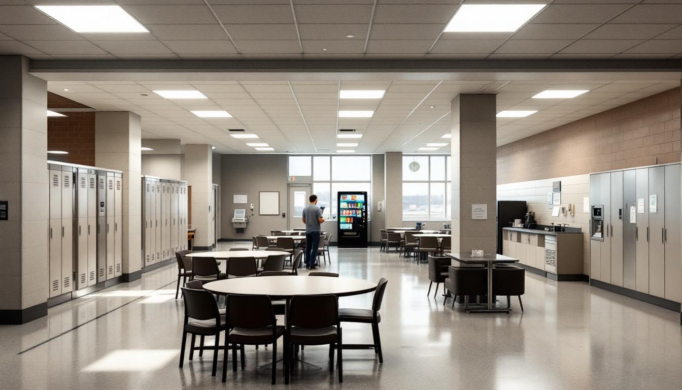 Visitation facilities and waiting area at Men's Central Jail
