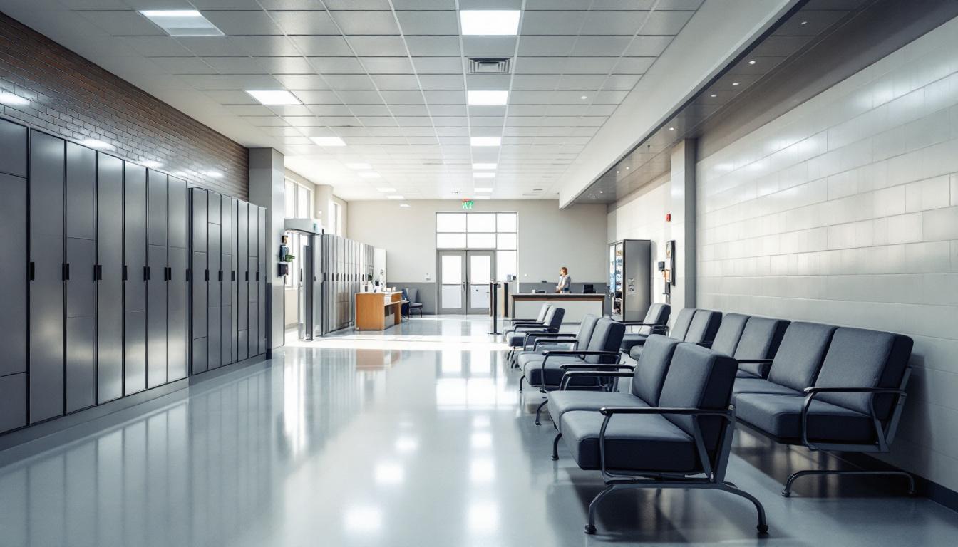 Visitation area at Sonoma County Detention Facility