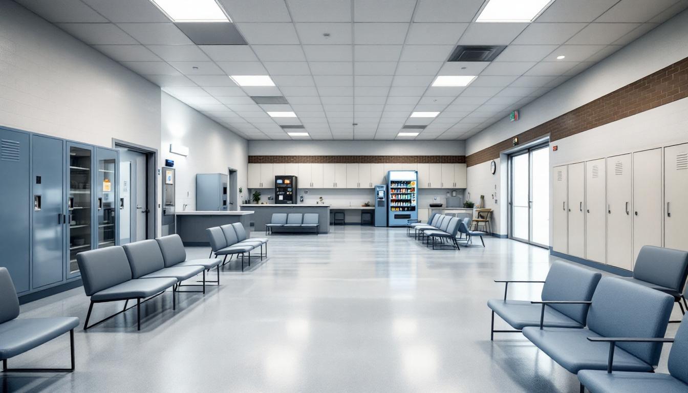 Visitation facilities and waiting area at Orangeburg County Jail House
