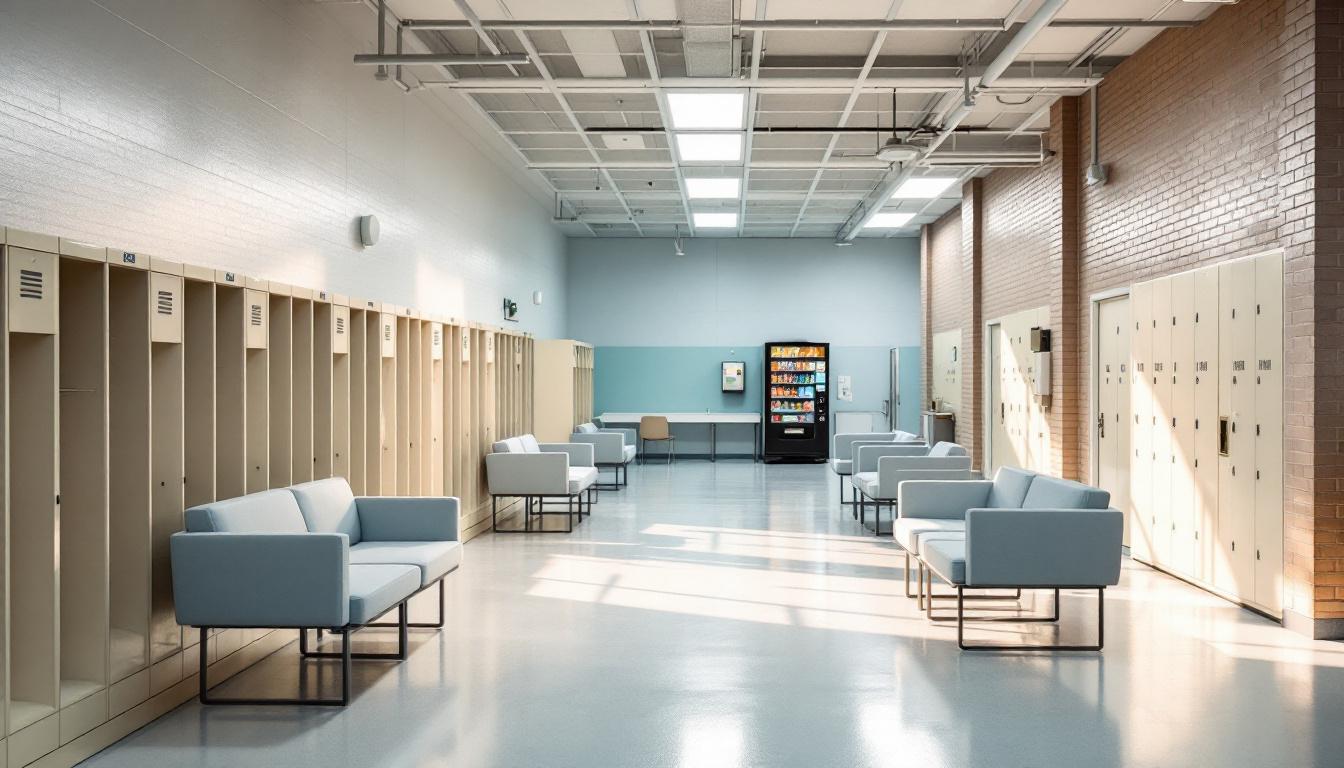 Visitation area at Harrison County Jail Annex
