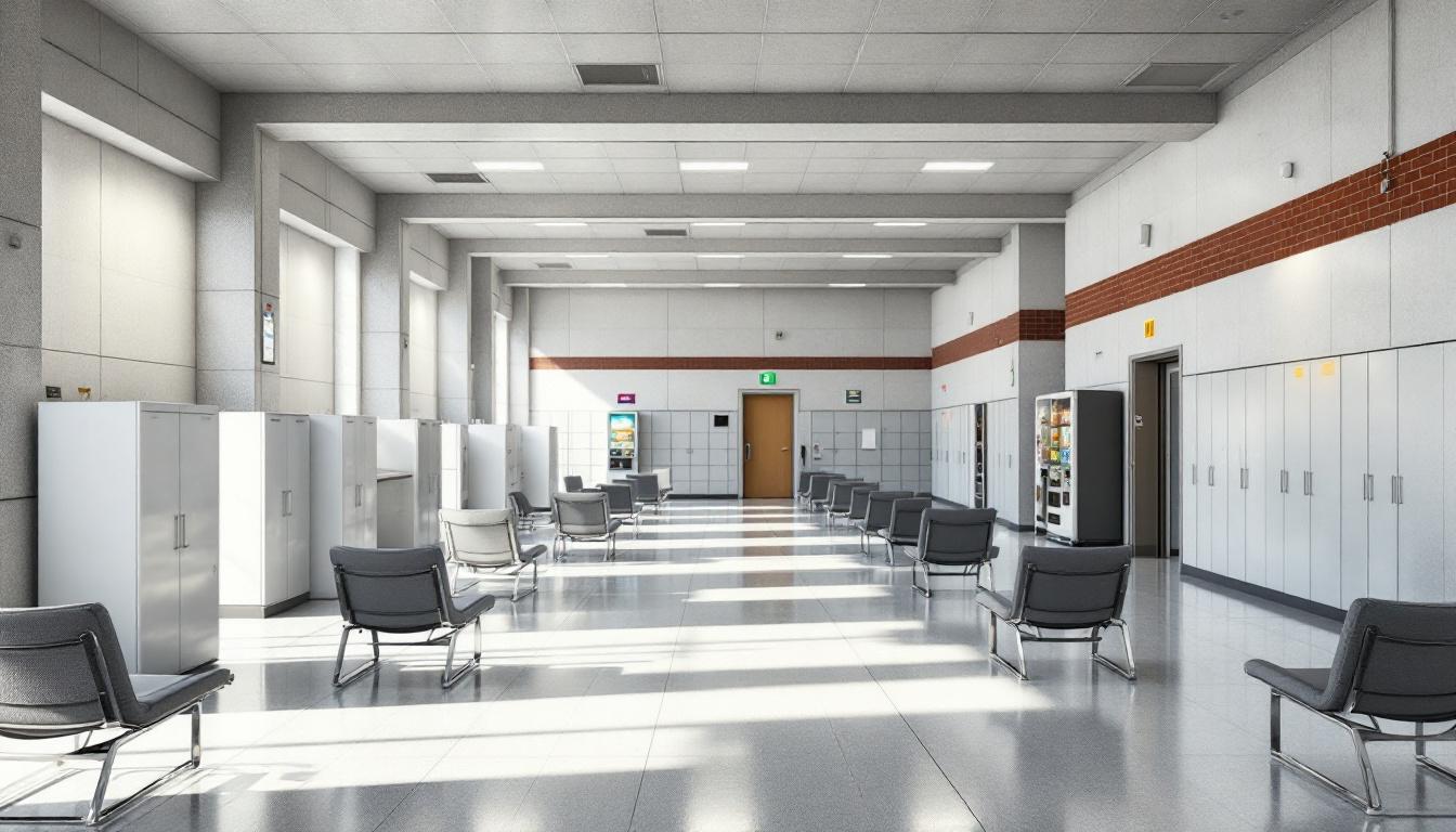 Visitation area at Irving Police Department