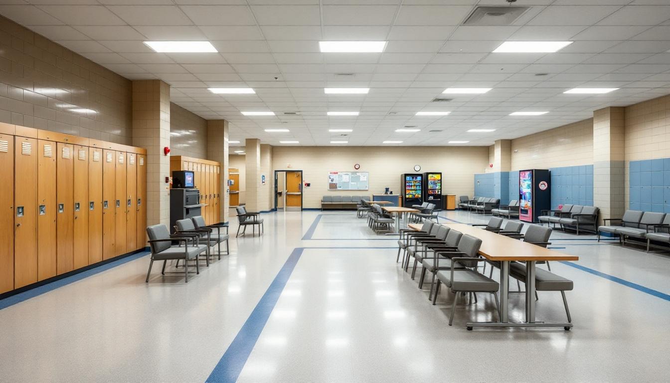 Visitation area at Tarrant County Jail
