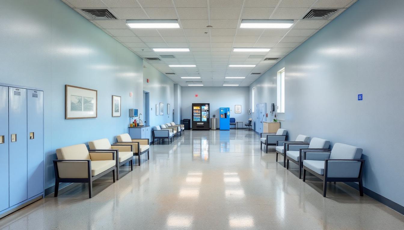 Visitation facilities and waiting area at Bell County Jail