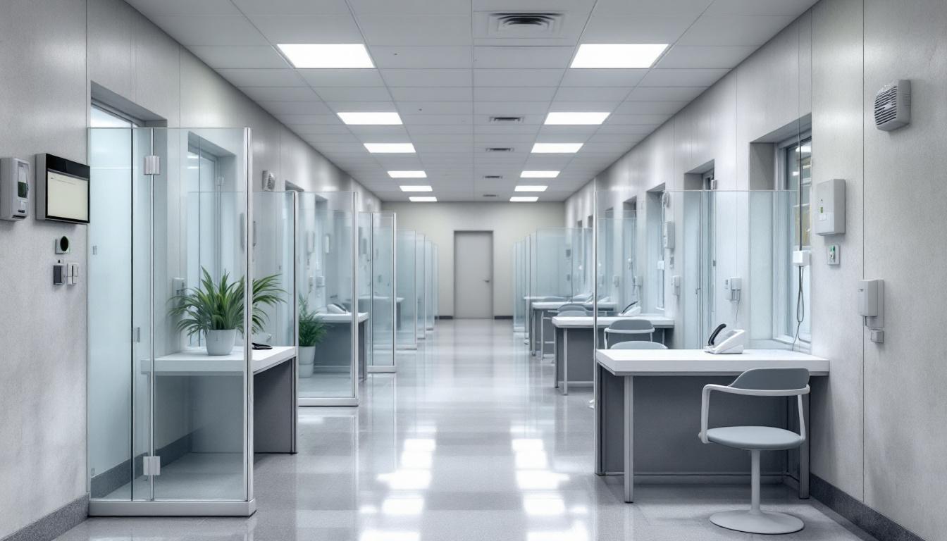 Visitation area at Potter County Detention Center