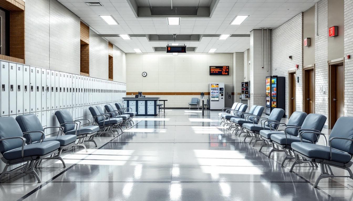 Visitation area at Garza East Unit