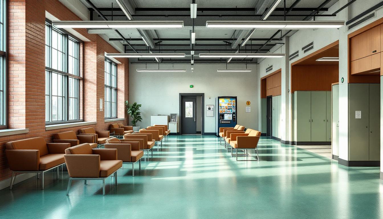 Visitation facilities and waiting area at Federal Medical Center