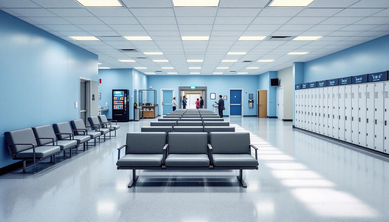 Visitation area at Jasper County Jail Division