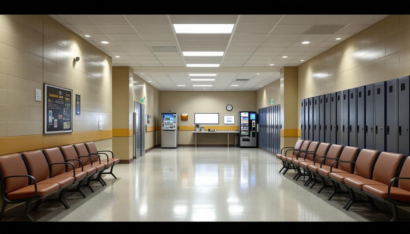 Visitation area at TDCJ Estelle Unit