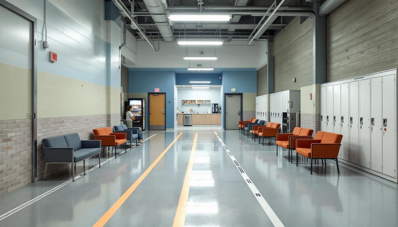 Visitation area at Billy Moore Correctional Center