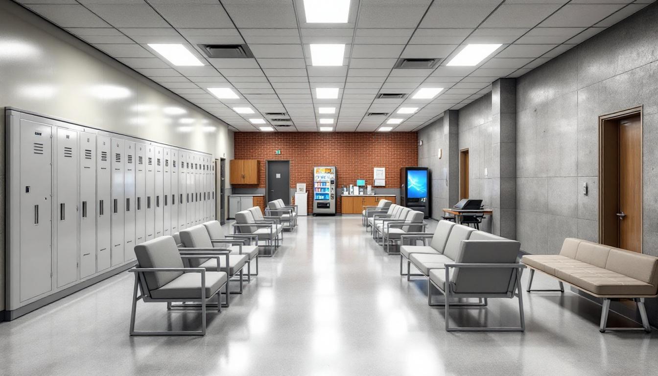 Visitation area at Larry Gist State Jail