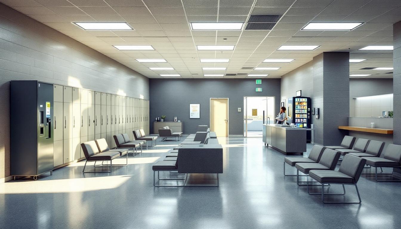 Visitation area at Beauford H. Jester III Unit