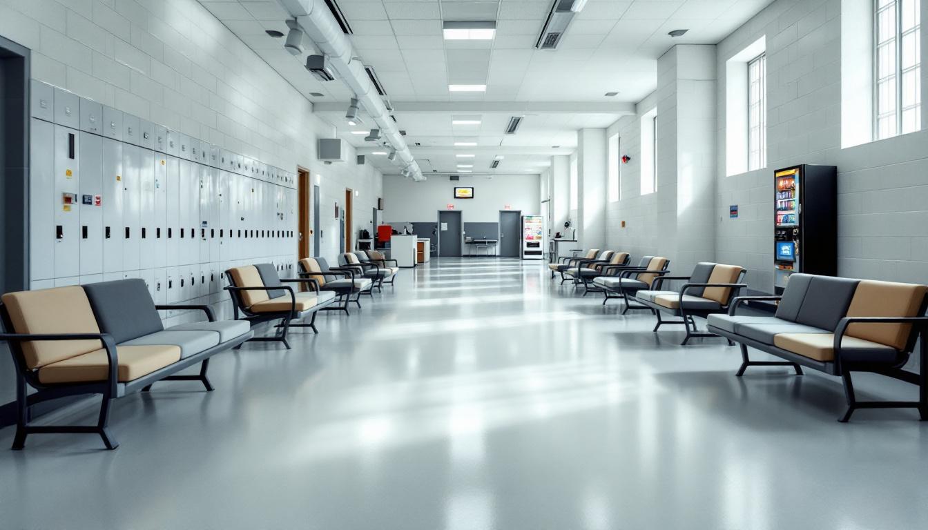 Visitation area at McLennan County Jail
