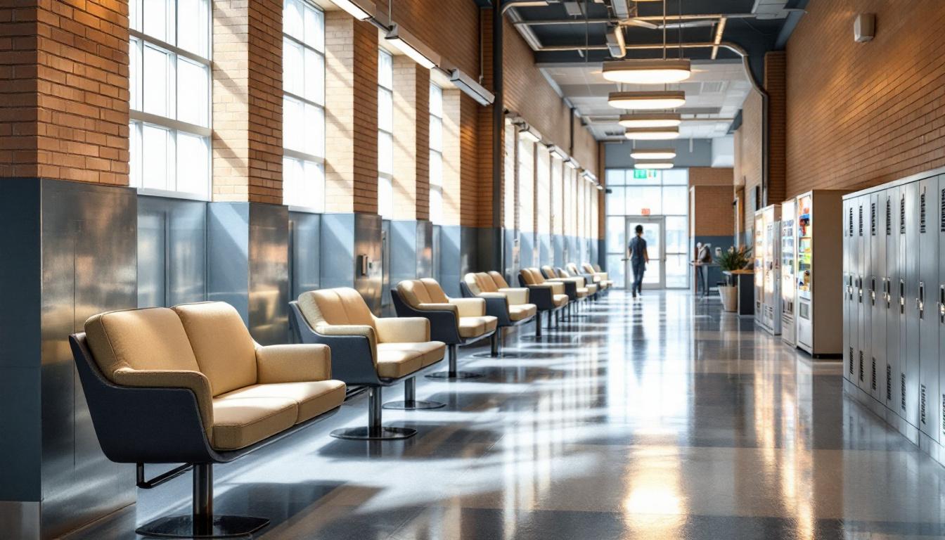 Visitation area at Lockhart Correctional Facility