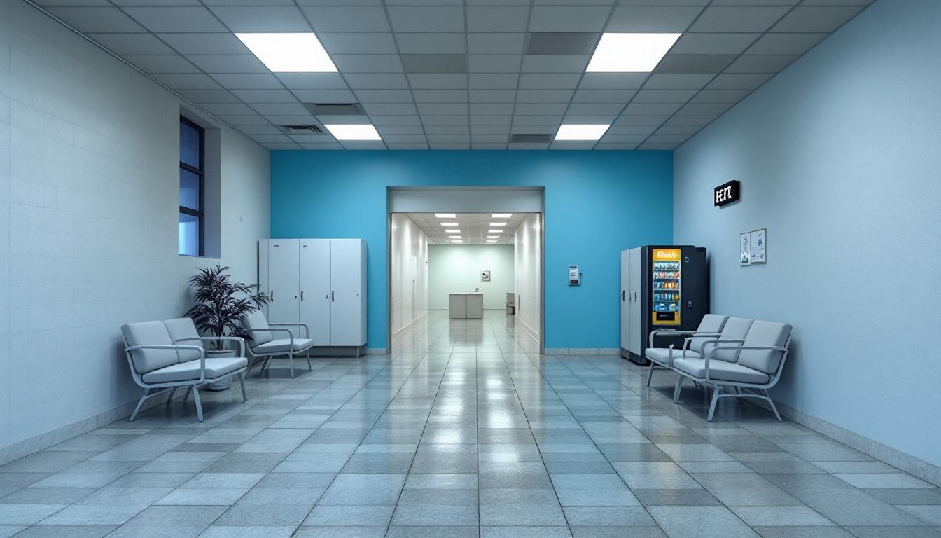 Visitation area at El Paso County Detention Facility