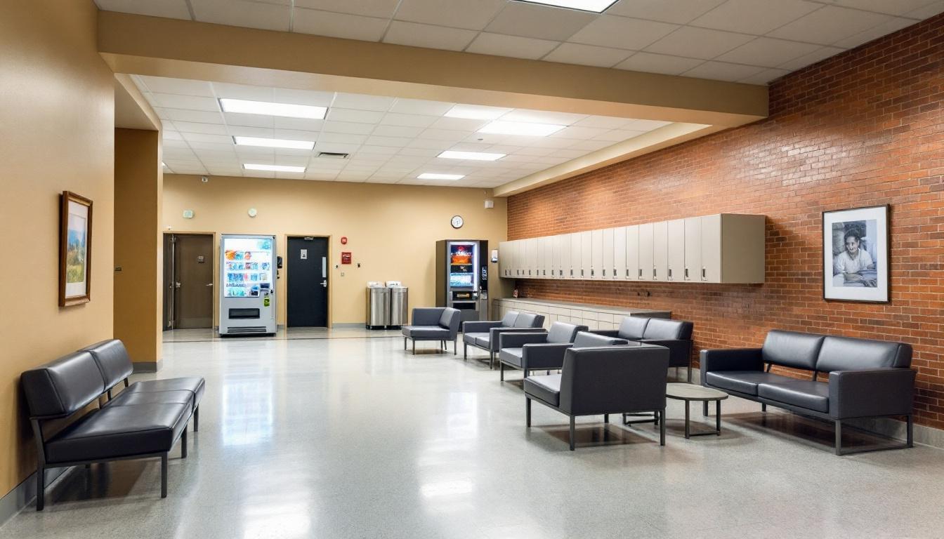 Visitation area at Brazoria County Jail