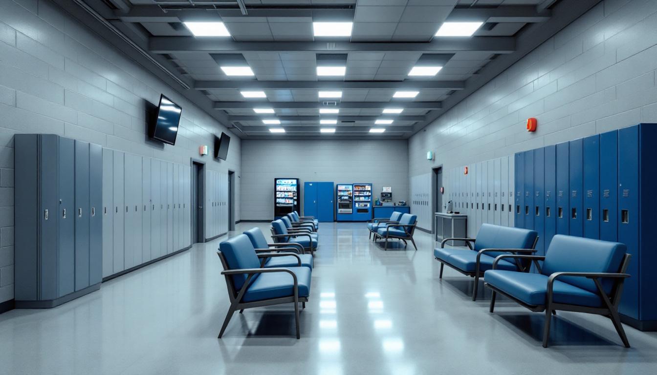Visitation area at Cameron County Detention Center