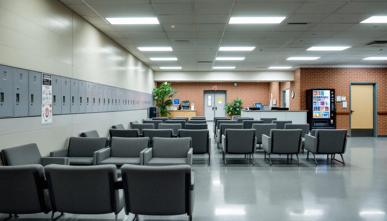 Visitation area at Hopkins County Sheriff Department