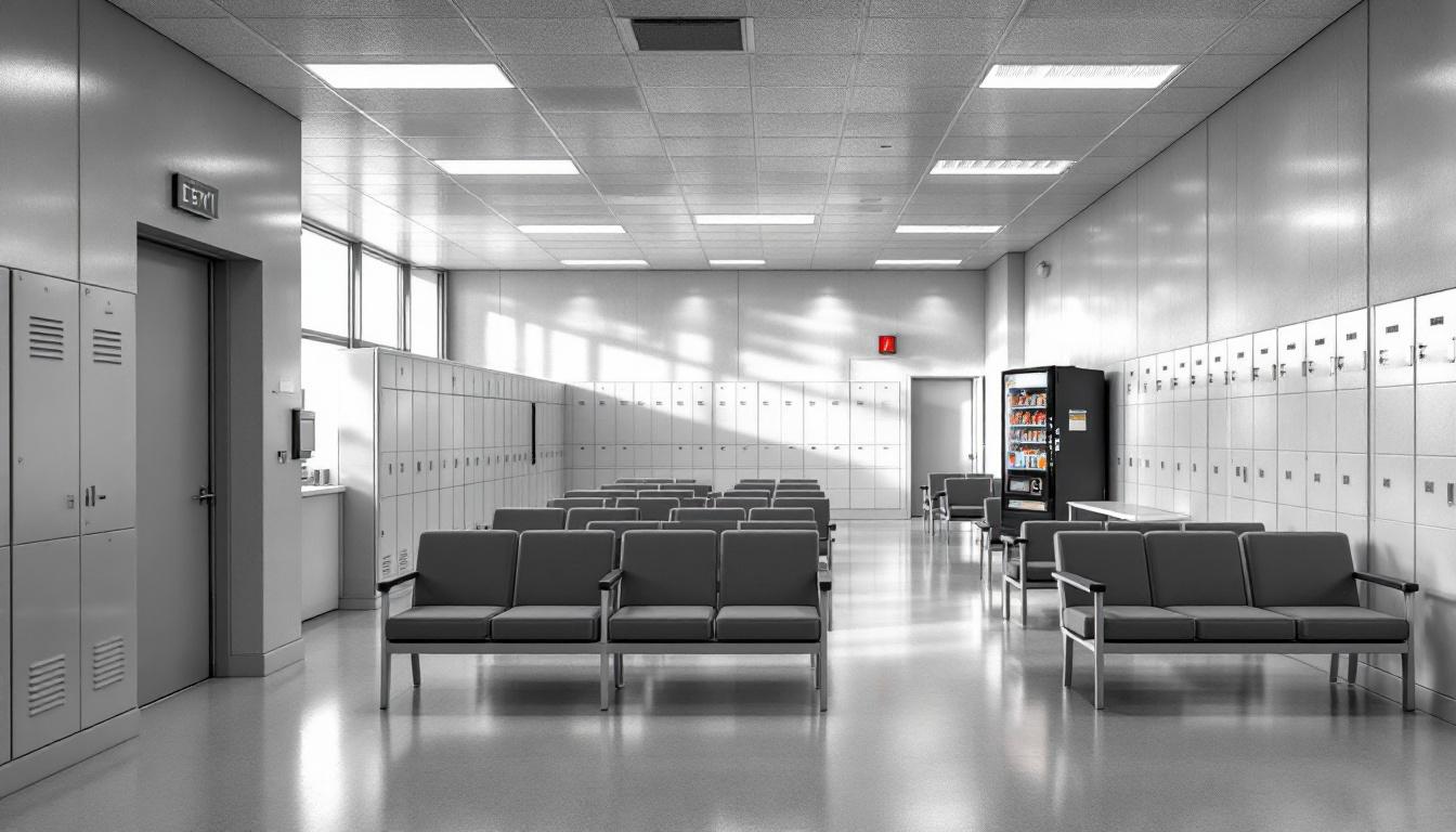 Visitation area at Preston E. Smith Unit