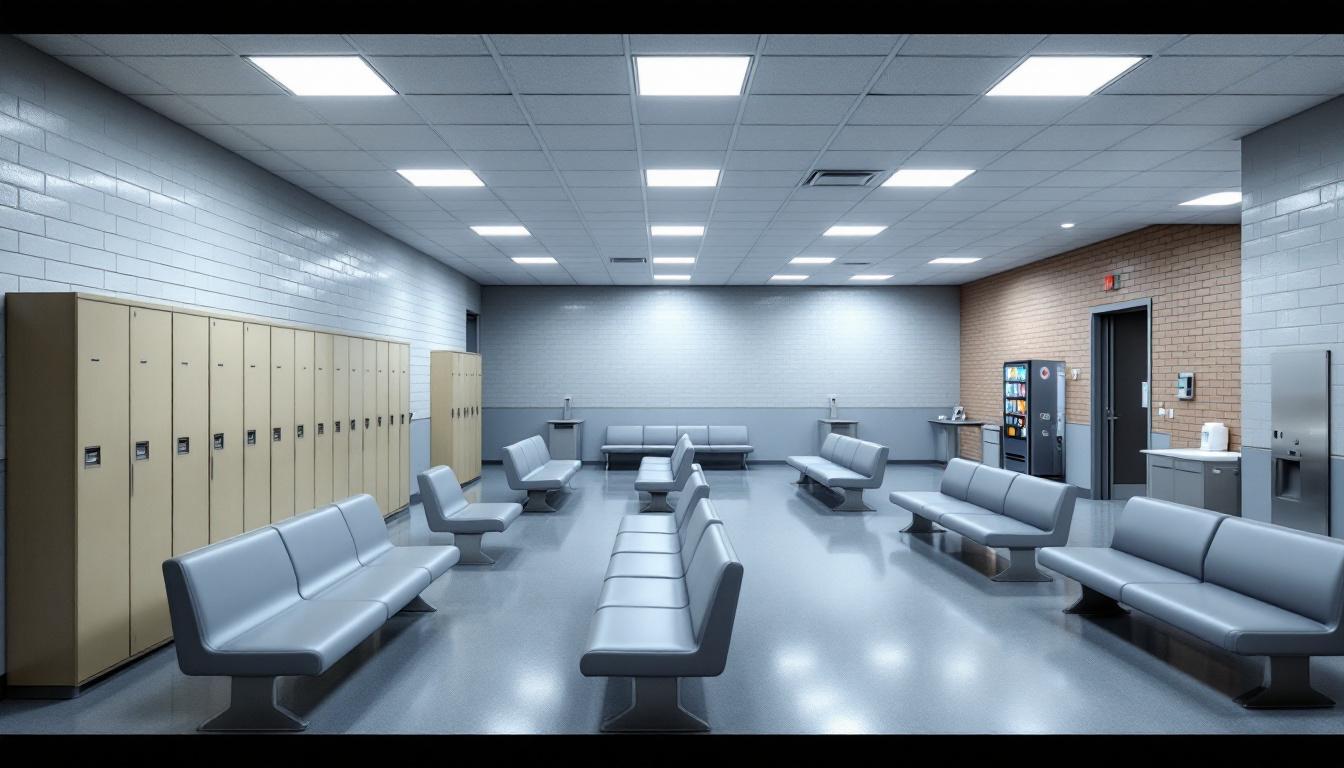 Visitation area at Dominguez State Jail