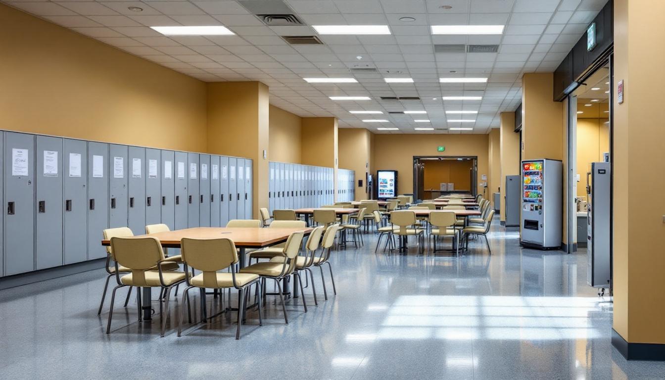 Visitation facilities and waiting area at Brown County Jail