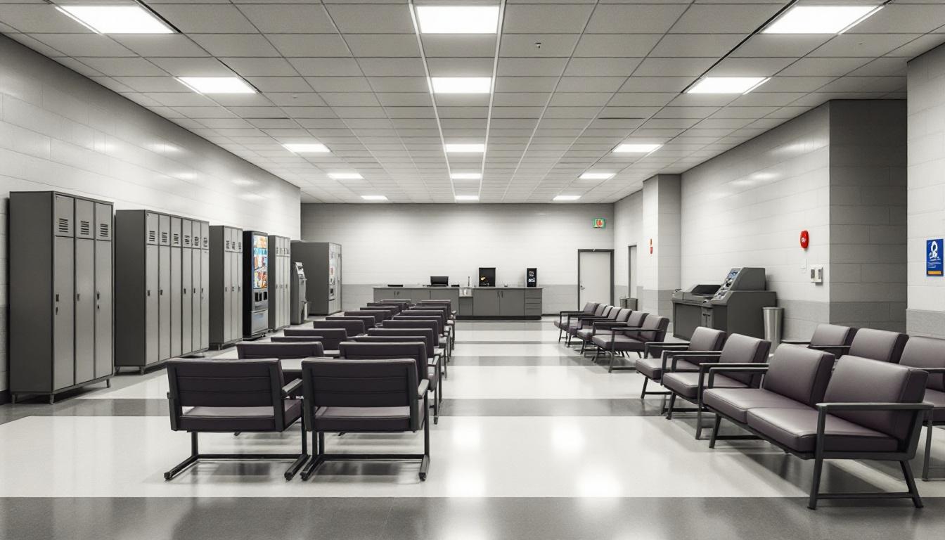 Visitation facilities and waiting area at BATEN UNIT