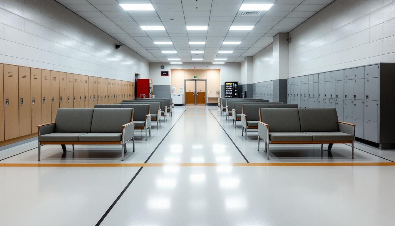 Visitation area at Wallace Pack Unit