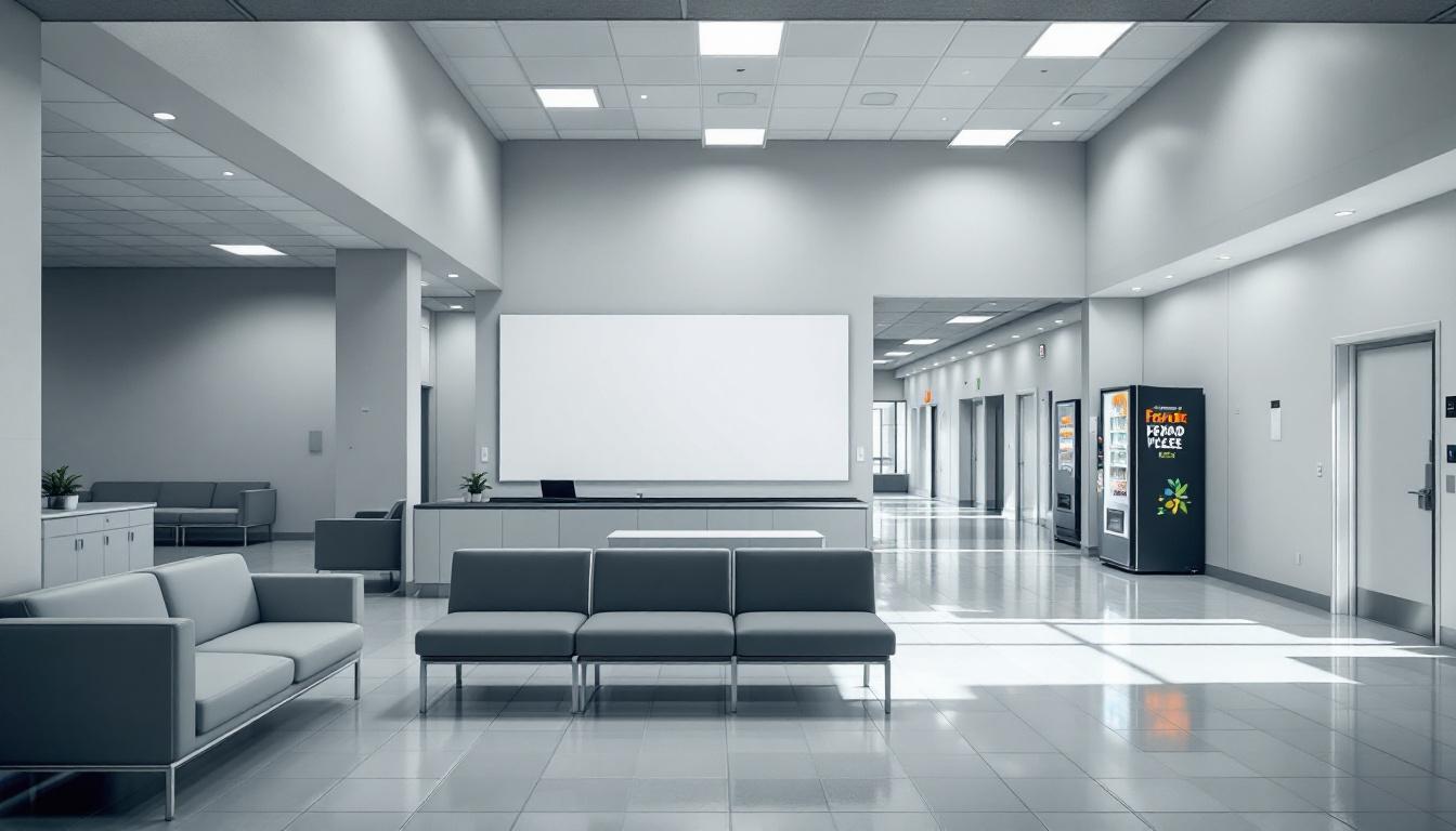 Visitation facilities and waiting area at Willacy County State Jail
