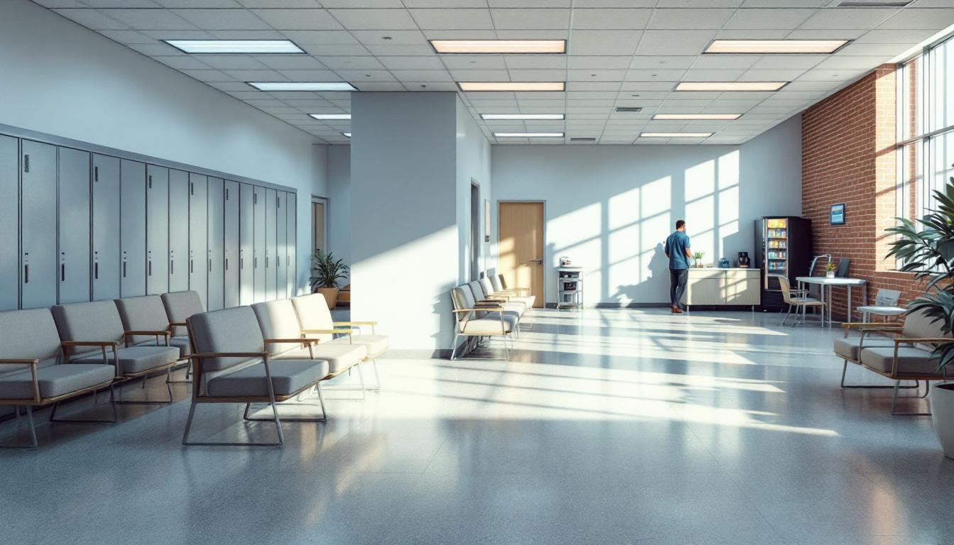 Visitation facilities and waiting area at Maverick County Detention Center