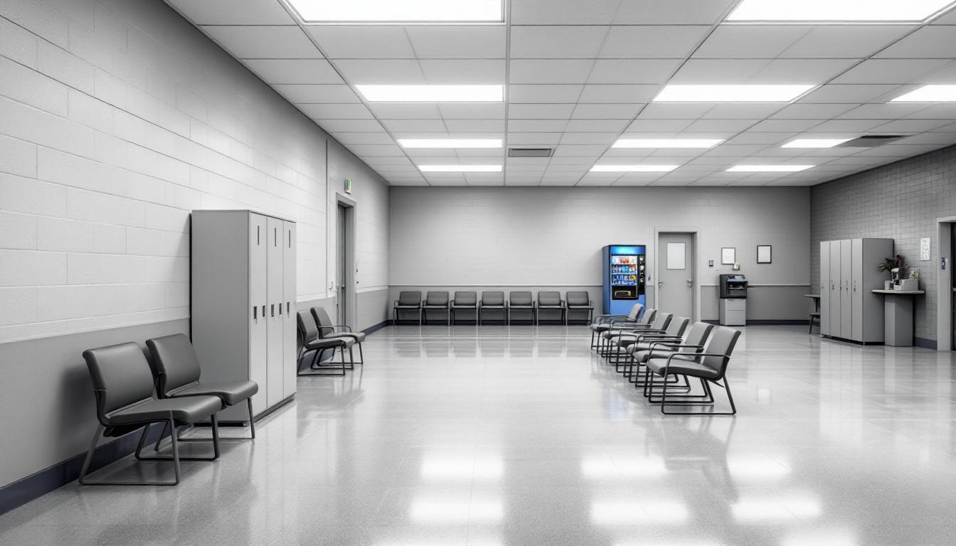 Visitation area at Young County Jail
